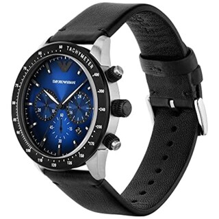 Foto 2 | Foto 2 | Reloj Emporio Armani Hombre Mario Ar11522 Caja Redonda 43mm Diámetro Acero Inoxidable Cierre Hebilla Movimiento Cuarzo Dial Azul