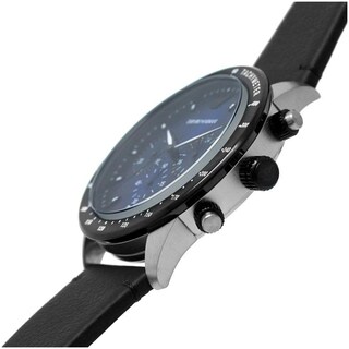 Foto 3 | Foto 3 | Reloj Emporio Armani Hombre Mario Ar11522 Caja Redonda 43mm Diámetro Acero Inoxidable Cierre Hebilla Movimiento Cuarzo Dial Azul