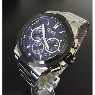 Foto 5 | Foto 5 | Reloj Hugo Boss Hombre Supernova 1513360 Caja Redonda 45mm Diámetro Acero Inoxidable Cierre Desplegable Movimiento Cuarzo
