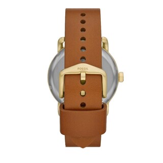 Foto 5 | Foto 5 | Reloj Fossil Hombre Commuter Me1166 Caja Redonda 42mm Diámetro Acero Inoxidable Cierre Hebilla Movimiento Cuarzo Dial Marrón
