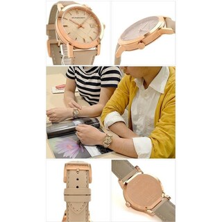 Foto 6 | Foto 6 | Reloj Burberry Hombre Classic Bu9014 Caja Redonda 38mm Diámetro Acero Inoxidable Cierre Hebilla Movimiento Cuarzo Dial Beige