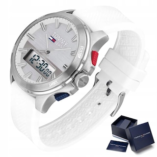 Foto 5 | Foto 5 | Reloj Tommy Hilfiger Hombre Jeans 1791764 Caja Redonda 46mm Diámetro Acero Inoxidable Cierre Hebilla Movimiento Cuarzo