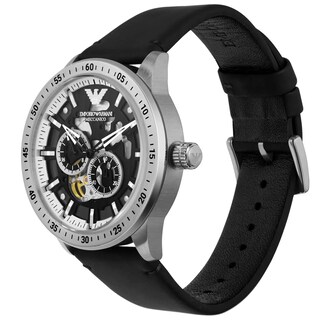 Foto 1 | Foto 1 | Reloj Emporio Armani Hombre Meccanico Ar60051 Caja Redonda 43mm Diámetro Acero Inoxidable Cierre Hebilla Movimiento Automático