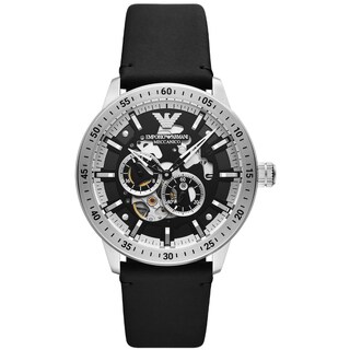 Foto 2 | Foto 2 | Reloj Emporio Armani Hombre Meccanico Ar60051 Caja Redonda 43mm Diámetro Acero Inoxidable Cierre Hebilla Movimiento Automático