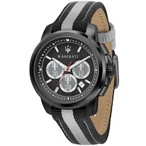 Reloj Maserati Hombre Royale R8871637002 Caja Redonda 44mm Diámetro Acero Inoxidable Cierre Hebilla Movimiento Cuarzo Dial Negro