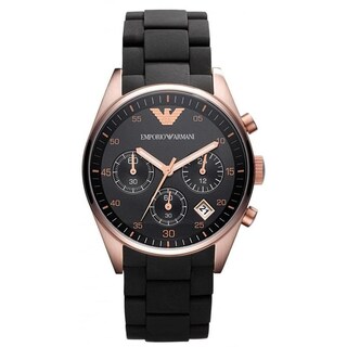 Foto 2 | Foto 2 | Reloj Emporio Armani Hombre Sportivo Ar5906 Caja Redonda 43mm Diámetro Acero Inoxidable Cierre Desplegable Movimiento Cuarzo