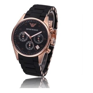 Foto 3 | Foto 3 | Reloj Emporio Armani Hombre Sportivo Ar5906 Caja Redonda 43mm Diámetro Acero Inoxidable Cierre Desplegable Movimiento Cuarzo