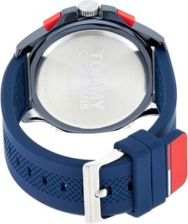 Foto 5 | Foto 5 | Reloj Tommy Hilfiger Hombre Jeans 1791761 Caja Redonda 46mm Diámetro Acero Inoxidable Cierre Hebilla Movimiento Cuarzo Dial Azul
