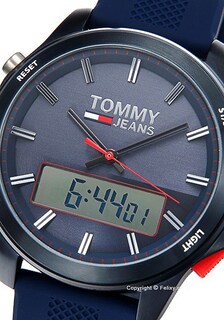 Foto 6 | Foto 6 | Reloj Tommy Hilfiger Hombre Jeans 1791761 Caja Redonda 46mm Diámetro Acero Inoxidable Cierre Hebilla Movimiento Cuarzo Dial Azul