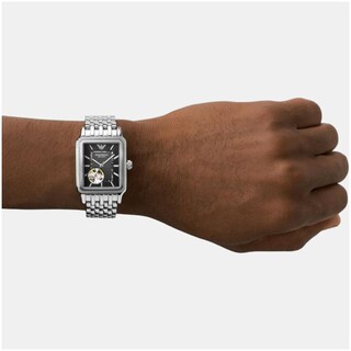 Foto 8 | Foto 8 | Reloj Emporio Armani Hombre Meccanico Ar60057 Caja Redonda 43mm Diámetro Acero Inoxidable Cierre Desplegable