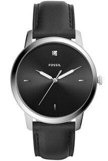 Foto 2 | Foto 2 | Reloj Fossil Hombre Minimalist Fs5497 Caja Redonda 44mm Diámetro Acero Inoxidable Cierre Hebilla Movimiento Cuarzo Dial Negro