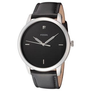 Foto 4 | Foto 4 | Reloj Fossil Hombre Minimalist Fs5497 Caja Redonda 44mm Diámetro Acero Inoxidable Cierre Hebilla Movimiento Cuarzo Dial Negro