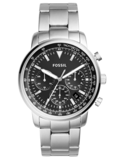 Foto 6 | Foto 6 | Reloj Fossil Hombre Goodwin Fs5412 Caja Redonda 43mm Diámetro Acero Inoxidable Cierre Desplegable Movimiento Cuarzo Dial Negro
