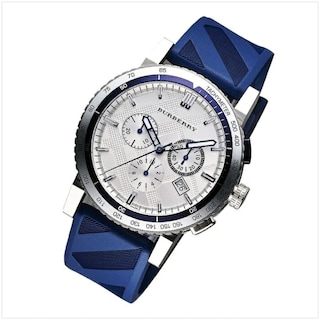 Foto 2 | Foto 2 | Reloj Burberry Hombre The City Bu9808 Caja Redonda 42mm Diámetro Acero Inoxidable Cierre Hebilla Movimiento Cuarzo Dial Blanco
