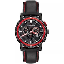 Reloj Burberry Hombre The City Bu9803 Caja Redonda 42mm Diámetro Acero Inoxidable Cierre Hebilla Movimiento Cuarzo Dial Negro