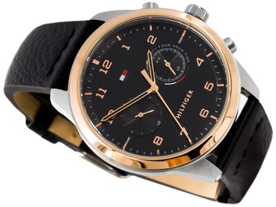 Foto 4 | Foto 5 | Reloj Tommy Hilfiger Hombre Patrick 1791786 Caja Redonda 44mm Diámetro Acero Inoxidable Cierre Hebilla Movimiento Cuarzo