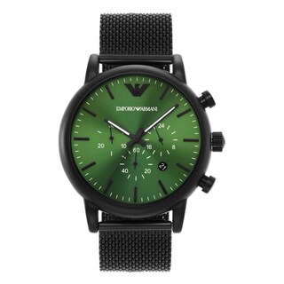 Foto 1 | Foto 1 | Reloj Emporio Armani Hombre Luigi Ar11470 Caja Redonda 46mm Diámetro Acero Inoxidable Cierre Hebilla Movimiento Cuarzo