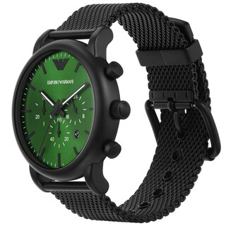 Foto 2 | Foto 2 | Reloj Emporio Armani Hombre Luigi Ar11470 Caja Redonda 46mm Diámetro Acero Inoxidable Cierre Hebilla Movimiento Cuarzo