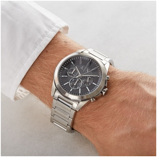 Foto 7 | Foto 7 | Reloj Armani Exchange Hombre Classic Ax2600 Caja Redonda 44mm Diámetro Acero Inoxidable Cierre Desplegable Movimiento Cuarzo