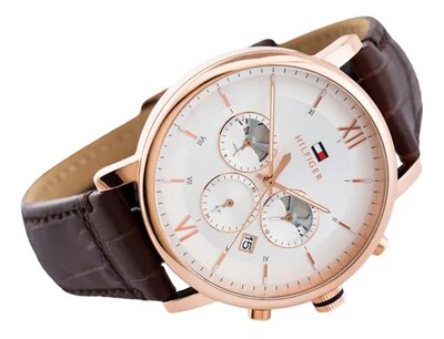 Foto 7 | Foto 7 | Reloj Tommy Hilfiger Hombre Evan 1710394 Caja Redonda 44mm Diámetro Acero Inoxidable Cierre Hebilla Movimiento Cuarzo