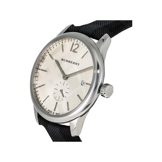 Foto 3 | Foto 3 | Reloj Burberry Hombre Classic Bu10008 Caja Redonda 40mm Diámetro Acero Inoxidable Cierre Hebilla Movimiento Cuarzo Dial Crema