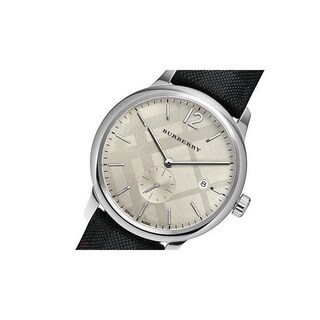 Foto 5 | Foto 5 | Reloj Burberry Hombre Classic Bu10008 Caja Redonda 40mm Diámetro Acero Inoxidable Cierre Hebilla Movimiento Cuarzo Dial Crema