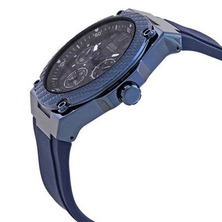 Foto 7 | Foto 7 | Reloj Guess Hombre Legacy W1049g7 Caja Redonda 45mm Diámetro Acero Inoxidable Cierre Hebilla Movimiento Cuarzo Dial Azul Cristal