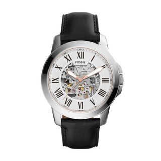 Foto 1 | Foto 1 | Reloj Fossil Hombre Grant Me3101 Caja Redonda 43mm Diámetro Acero Inoxidable Cierre Hebilla Movimiento Cuarzo Dial Blanco