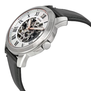 Foto 2 | Foto 2 | Reloj Fossil Hombre Grant Me3101 Caja Redonda 43mm Diámetro Acero Inoxidable Cierre Hebilla Movimiento Cuarzo Dial Blanco