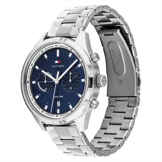 Foto 2 | Foto 2 | Reloj Tommy Hilfiger Hombre Bennett 1791725 Caja Redonda 44mm Diámetro Acero Inoxidable Cierre Desplegable Movimiento Cuarzo