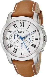 Foto 2 | Foto 2 | Reloj Fossil Hombre Grant Fs5060 Caja Redonda 44mm Diámetro Acero Inoxidable Cierre Hebilla Movimiento Cuarzo Dial Blanco
