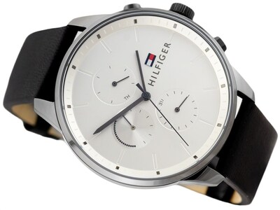 Foto 2 | Foto 2 | Reloj Tommy Hilfiger Hombre Chase 1791489 Caja Redonda 44mm Diámetro Acero Inoxidable Cierre Hebilla Movimiento Cuarzo