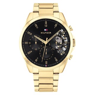 Foto 2 | Foto 2 | Reloj Tommy Hilfiger Hombre Herren 1710447 Caja Redonda 43mm Diámetro Acero Inoxidable Cierre Desplegable Movimiento Cuarzo