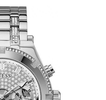 Foto 6 | Foto 6 | Reloj Guess Hombre Continental Gw0261g1 Caja Redonda 45mm Diámetro Acero Inoxidable Cierre Desplegable Movimiento Cuarzo