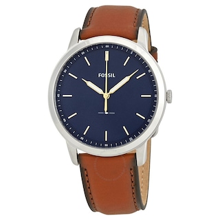 Foto 2 | Foto 2 | Reloj Fossil Hombre Minimalist Fs5304 Caja Redonda 44mm Diámetro Acero Inoxidable Cierre Hebilla Movimiento Cuarzo Dial Azul