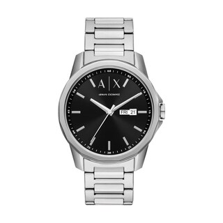 Foto 2 | Foto 2 | Reloj Armani Exchange Hombre Classic Ax1733 Caja Redonda 44mm Diámetro Acero Inoxidable Cierre Desplegable Movimiento Cuarzo