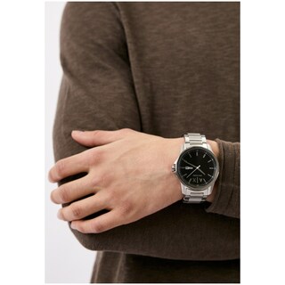 Foto 7 | Foto 7 | Reloj Armani Exchange Hombre Classic Ax1733 Caja Redonda 44mm Diámetro Acero Inoxidable Cierre Desplegable Movimiento Cuarzo