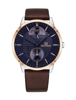 Foto 2 | Foto 2 | Reloj Tommy Hilfiger Hombre Hunter 1791605 Caja Redonda 44mm Diámetro Acero Inoxidable Cierre Hebilla Movimiento Cuarzo