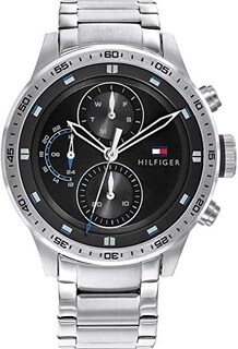 Foto 3 | Foto 3 | Reloj Tommy Hilfiger Hombre Trent 1791805 Caja Redonda 46mm Diámetro Acero Inoxidable Cierre Desplegable Movimiento Cuarzo