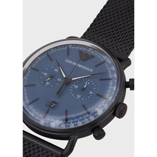 Foto 3 | Foto 3 | Reloj Emporio Armani Hombre Aviator Ar11201 Caja Redonda 48mm Diámetro Acero Inoxidable Cierre Presion Movimiento Cuarzo