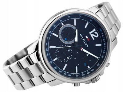 Foto 2 | Foto 2 | Reloj Tommy Hilfiger Hombre Landon 1791534 Caja Redonda 44mm Diámetro Acero Inoxidable Cierre Desplegable Movimiento Cuarzo