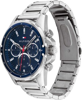 Foto 3 | Foto 3 | Reloj Tommy Hilfiger Hombre Landon 1791534 Caja Redonda 44mm Diámetro Acero Inoxidable Cierre Desplegable Movimiento Cuarzo