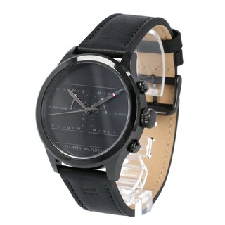 Foto 5 | Foto 5 | Reloj Tommy Hilfiger Hombre Icon 1791595 Caja Redonda 44mm Diámetro Acero Inoxidable Cierre Hebilla Movimiento Cuarzo Dial Negro