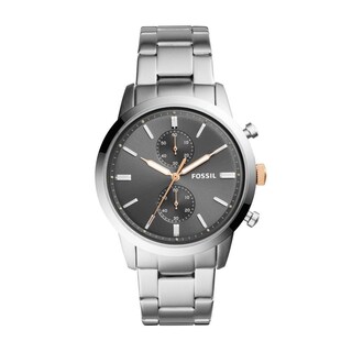 Foto 1 | Foto 1 | Reloj Fossil Hombre Townsman Fs5407 Caja Redonda 44mm Diámetro Acero Inoxidable Cierre Desplegable Movimiento Cuarzo