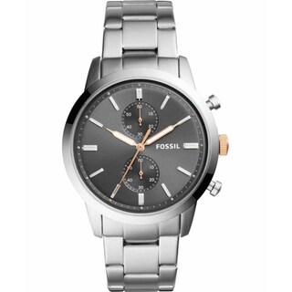 Foto 2 | Foto 2 | Reloj Fossil Hombre Townsman Fs5407 Caja Redonda 44mm Diámetro Acero Inoxidable Cierre Desplegable Movimiento Cuarzo