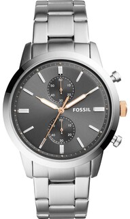 Foto 3 | Foto 3 | Reloj Fossil Hombre Townsman Fs5407 Caja Redonda 44mm Diámetro Acero Inoxidable Cierre Desplegable Movimiento Cuarzo
