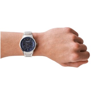 Foto 7 | Foto 8 | Reloj Emporio Armani Hombre Meccanico Ar60037 Caja Redonda 43mm Diámetro Acero Inoxidable Cierre Desplegable
