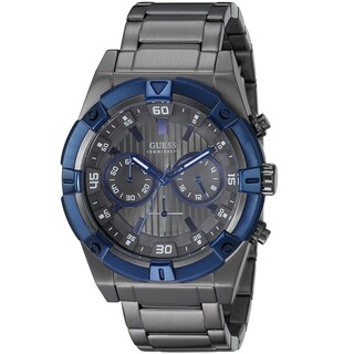 Foto 1 | Foto 1 | Reloj Guess Hombre Waterpro W0377g5 Caja Redonda 44mm Diámetro Acero Inoxidable Cierre Desplegable Movimiento Cuarzo