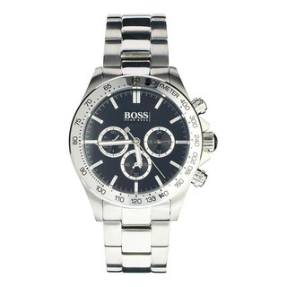 Foto 8 | Foto 8 | Reloj Hugo Boss Hombre Ikon 1512965 Caja Redonda 46mm Diámetro Acero Inoxidable Cierre Desplegable Movimiento Cuarzo