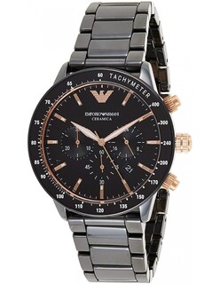 Foto 1 | Foto 1 | Reloj Emporio Armani Hombre Mario Ar70002 Caja Redonda 43mm Diámetro Acero Inoxidable Cierre Desplegable Movimiento Cuarzo